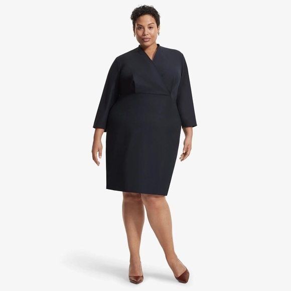MM Lafleur || The Niko Dress - Sharkskin in Ink +1 NWT - Picture 1 of 9